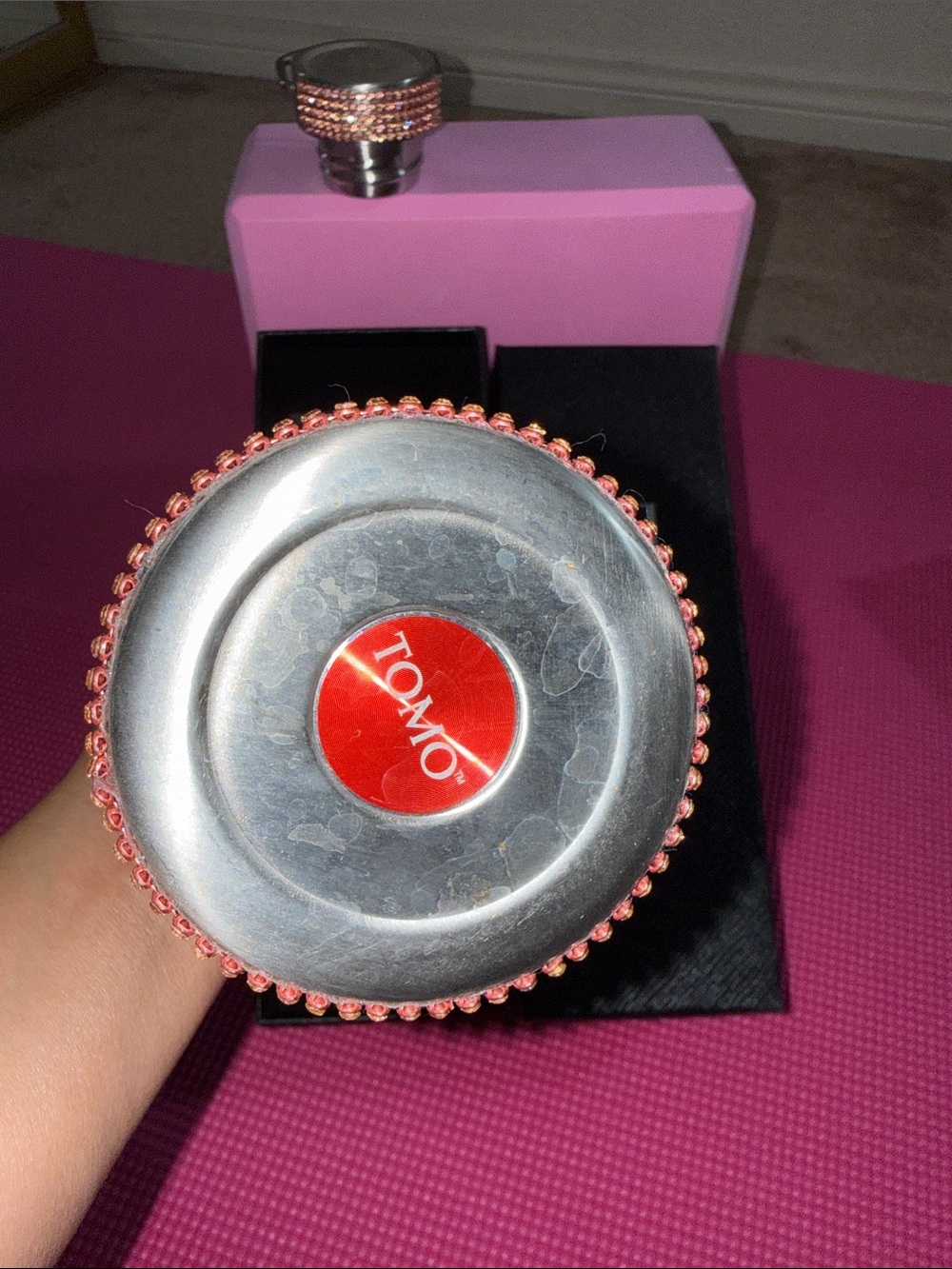 TOMTO Crystal Bling Water Bottle - Rose Gold small - Picture 4 of 6